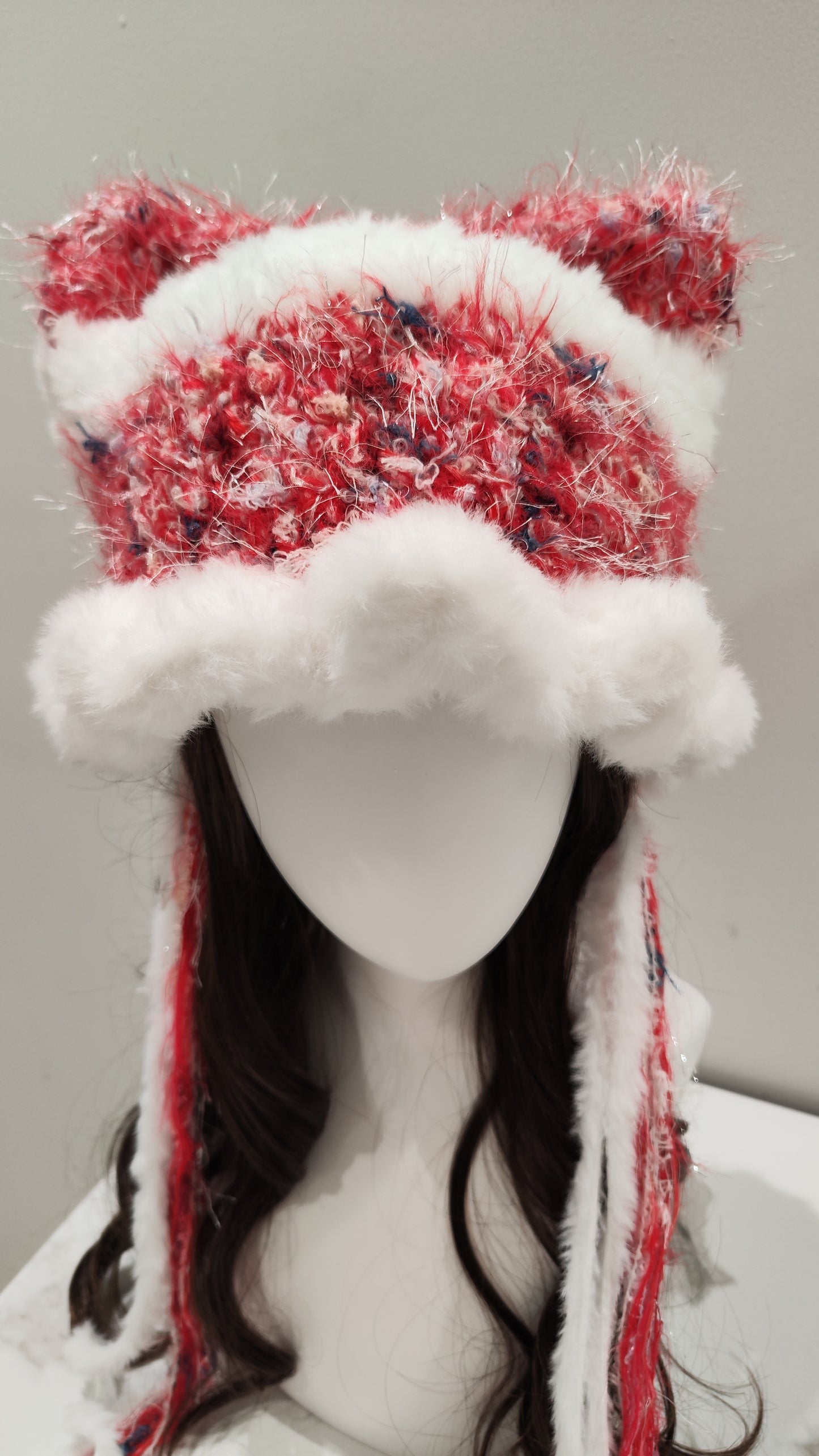 “First Snow” Cat Ear Jellyfish Hat – Christmas Edition Beanie