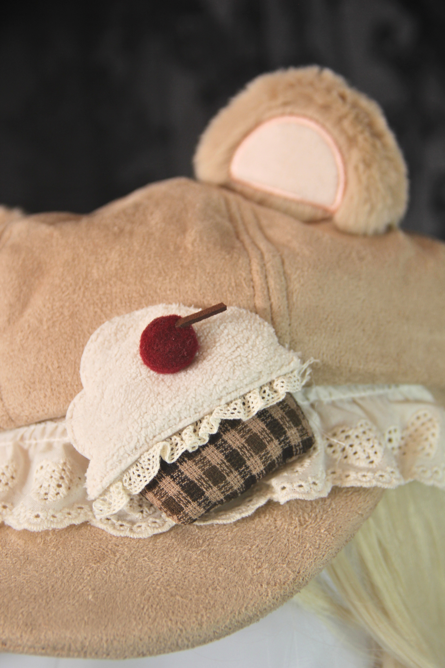 Cherry Cream Bear Cap