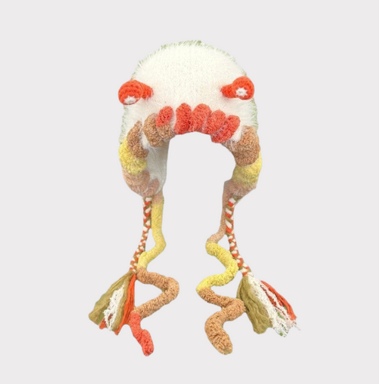 Cute Monster Plush Knit Hat