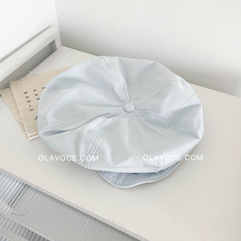 Felt Flower Cream Painter Beret