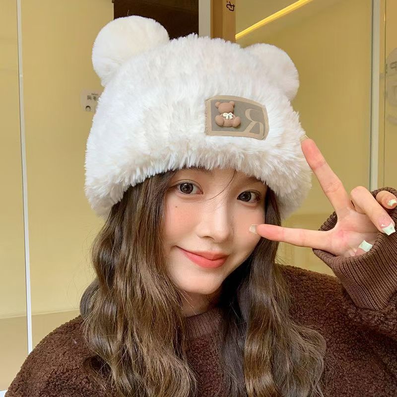 Cute Bear Ears Thickened Beanie
