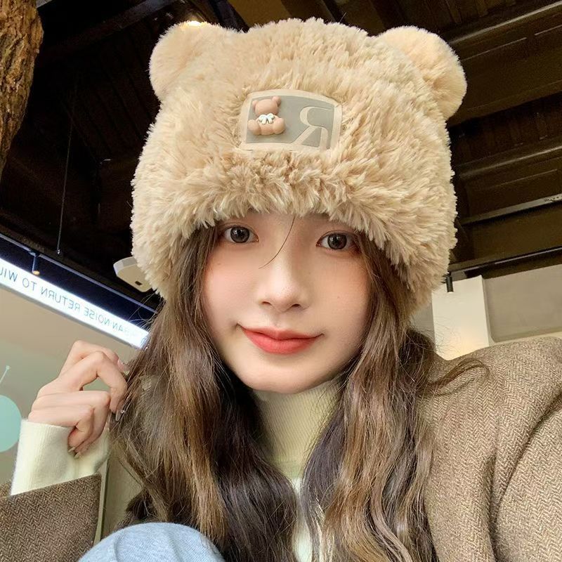 Cute Bear Ears Thickened Beanie