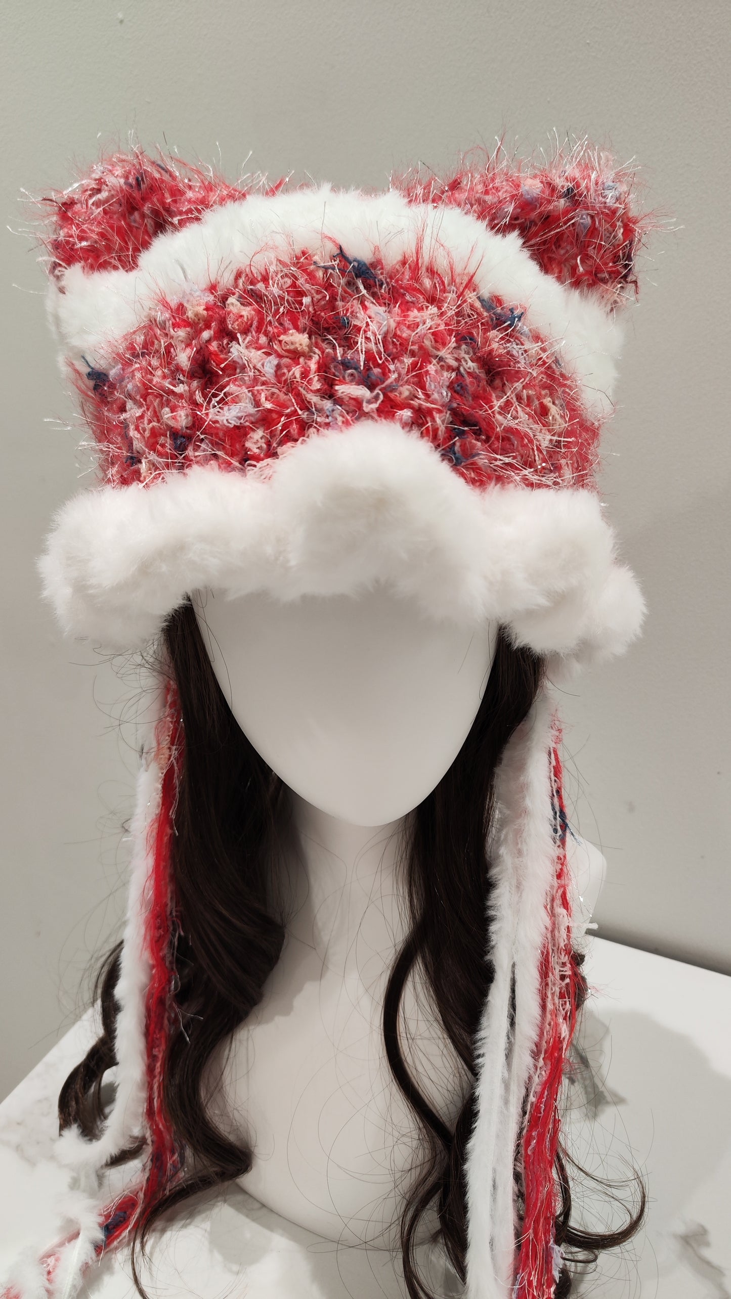 “First Snow” Cat Ear Jellyfish Hat – Christmas Edition Beanie